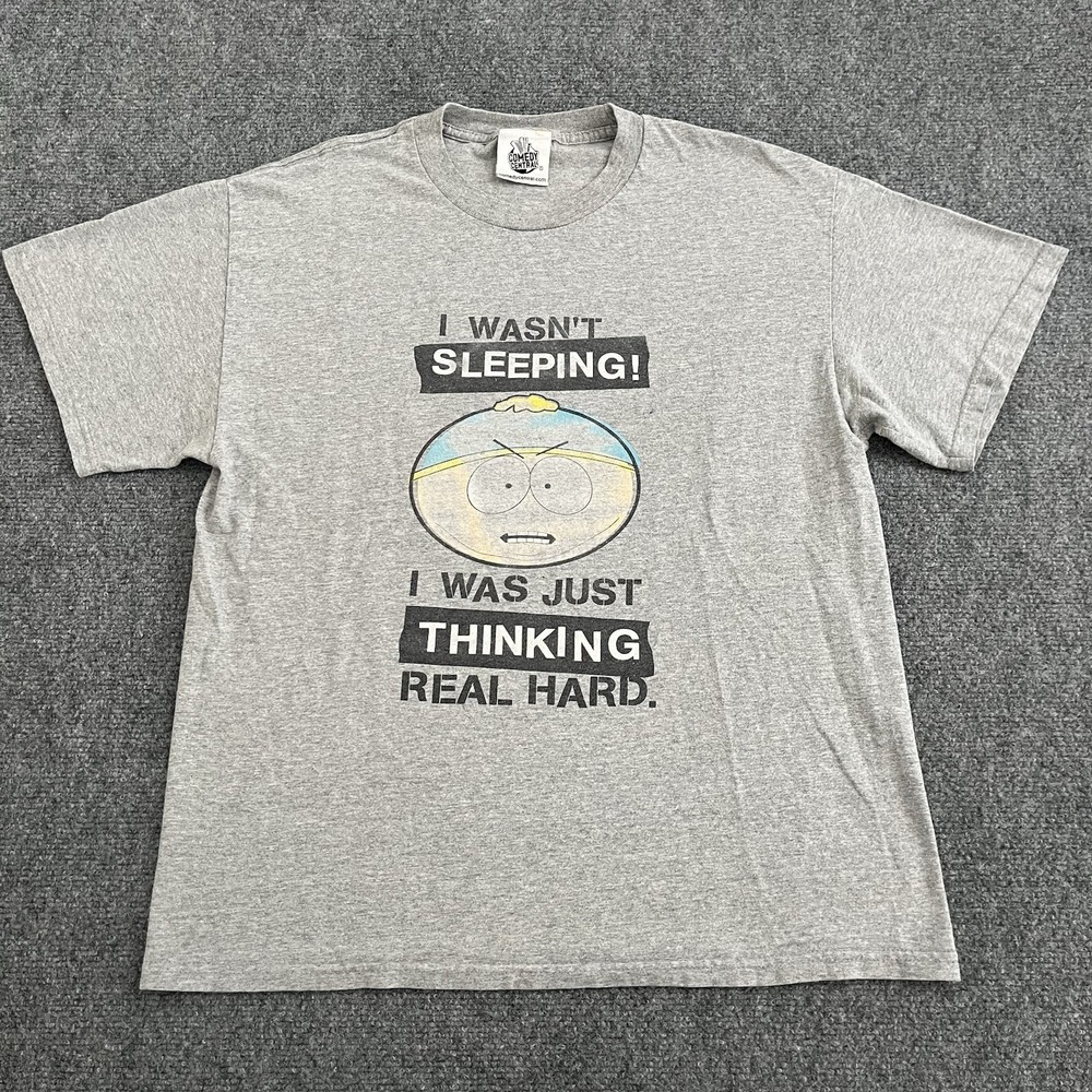 Vintage South Park Shirt L Cartman Wasn't Sleeping Funny Crude Humor Cartoon Y2K